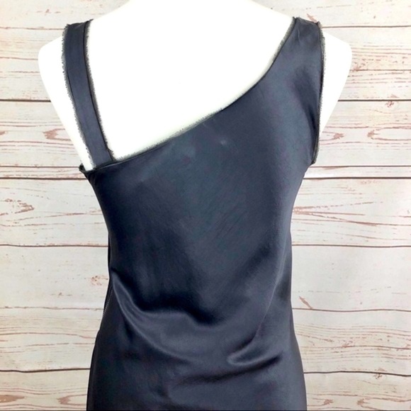 🔥Helmut Lang,Benny Dress,Stunning Shimmer,Asymmetrical,Side-Zip, EUC, Size 6 - Picture 16 of 17